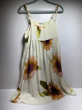 Kimchi Blue Y2K Baby Doll Flowy Dress Women’s Sz S Floral Spaghetti Strap Summer
